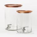 glass drink water beverage dispenser with tap